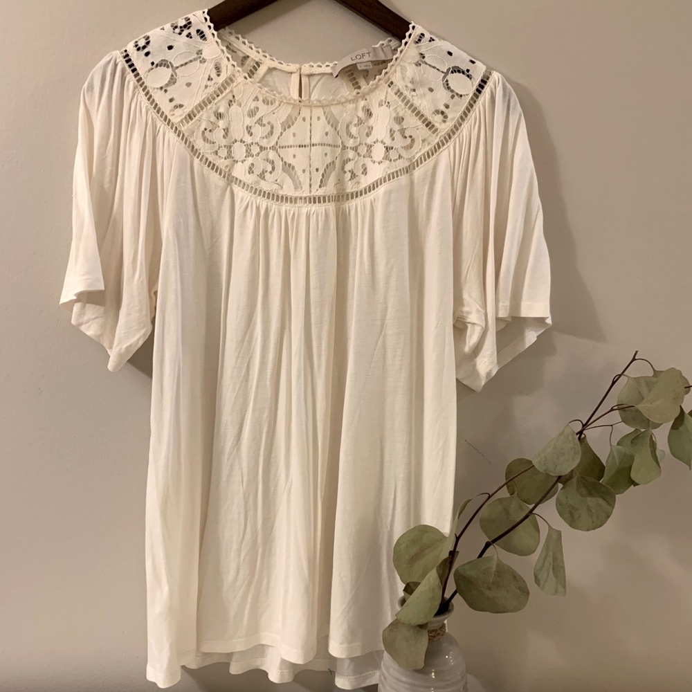 New LOFT short sleeve blouse